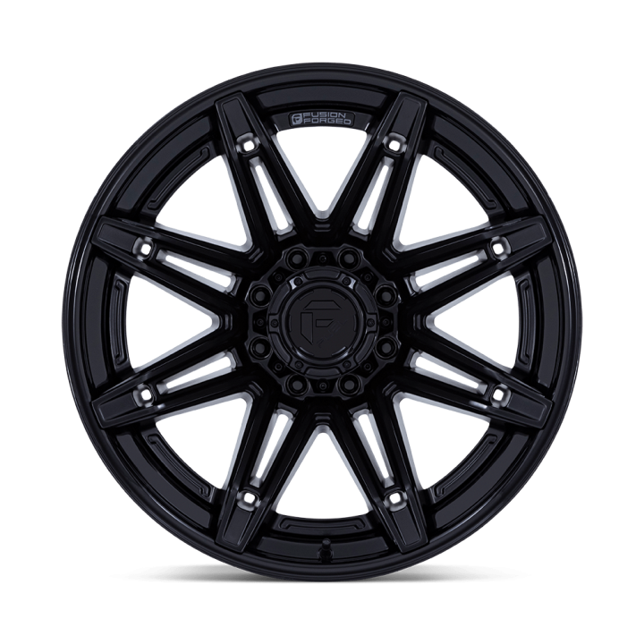 Fuel BRAWL alloy wheel Matte Black With Gloss Black Lip 12.0x24 ET-44 8x165.1 - view 2