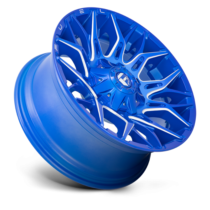 Fuel TWITCH alloy wheel Anodized Blue Milled 12.0x22 ET-44 8x165.1 - view 3