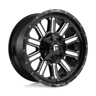 Fuel HARDLINE alloy wheel Gloss Black Milled 9.0x20 ET1 8x180