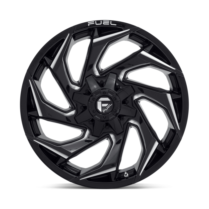 Fuel REACTION alloy wheel Gloss Black Milled 9.0x20 ET20 8x180 - view 3