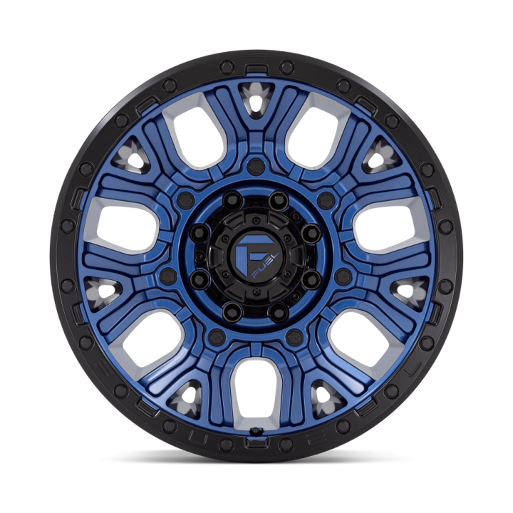 Fuel TRACTION alloy wheel Dark Blue With Black Ring 9.0x20 ET1 8x180 - view 3
