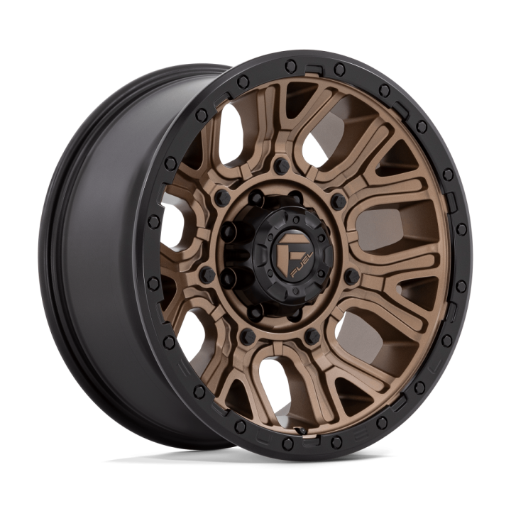 Fuel TRACTION alloy wheel Matte Bronze With Black Ring 9.0x20 ET1 8x180