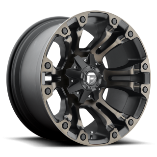 Fuel VAPOR alloy wheel Matte Black Double Dark Tint 9.0x18 ET20 8x180