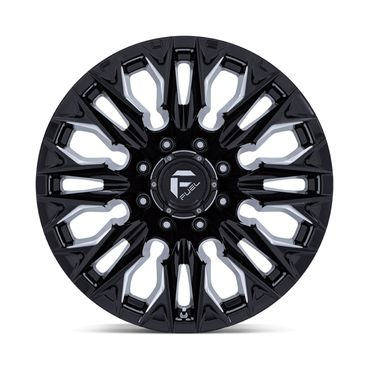 Fuel FLAME alloy wheel Gloss Black Milled 9.0x20 ET1 8x180 - view 2