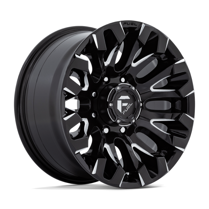 Fuel QUAKE alloy wheel Gloss Black Milled 9.0x18 ET1 8x180