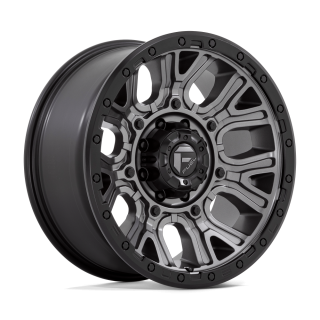 Fuel D825 TRACTION alloy wheel Matte Gunmetal W/ Black Ring 9.0x20 ET1 8x180
