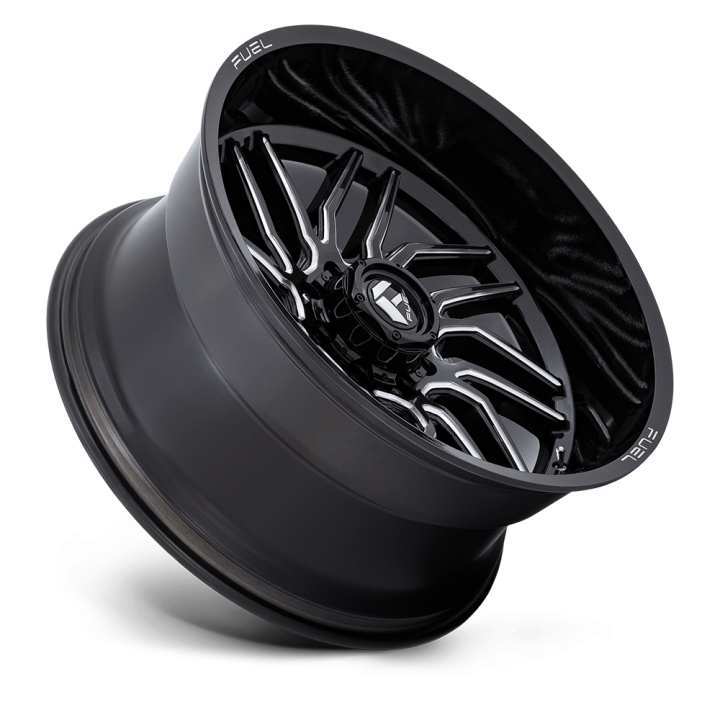 Fuel HURRICANE alloy wheel Gloss Black Milled 12.0x24 ET-44 8x165.1 - view 3