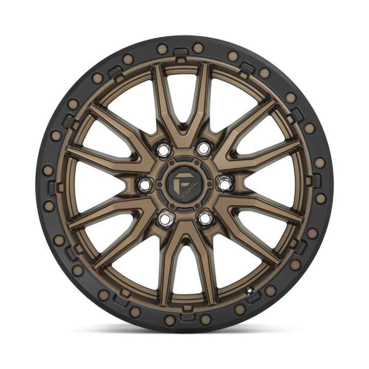 Fuel REBEL alloy wheel Matte Bronze Black Bead Ring 9.0x20 ET1 8x180 - view 3