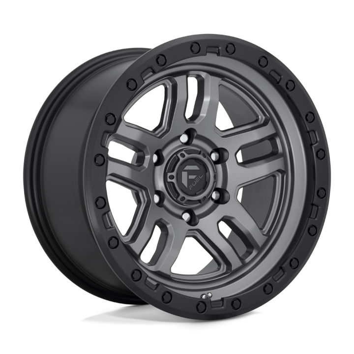 Fuel AMMO alloy wheel Matte Gun Metal Black Bead Ring 9.0x17 ET-12 6x139.7