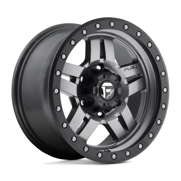 Fuel ANZA alloy wheel Matte Gun Metal Black Bead Ring 8.0x16 ET1 6x139.7