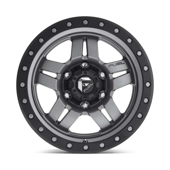Fuel ANZA alloy wheel Matte Gun Metal Black Bead Ring 8.0x16 ET1 6x139.7 - view 2