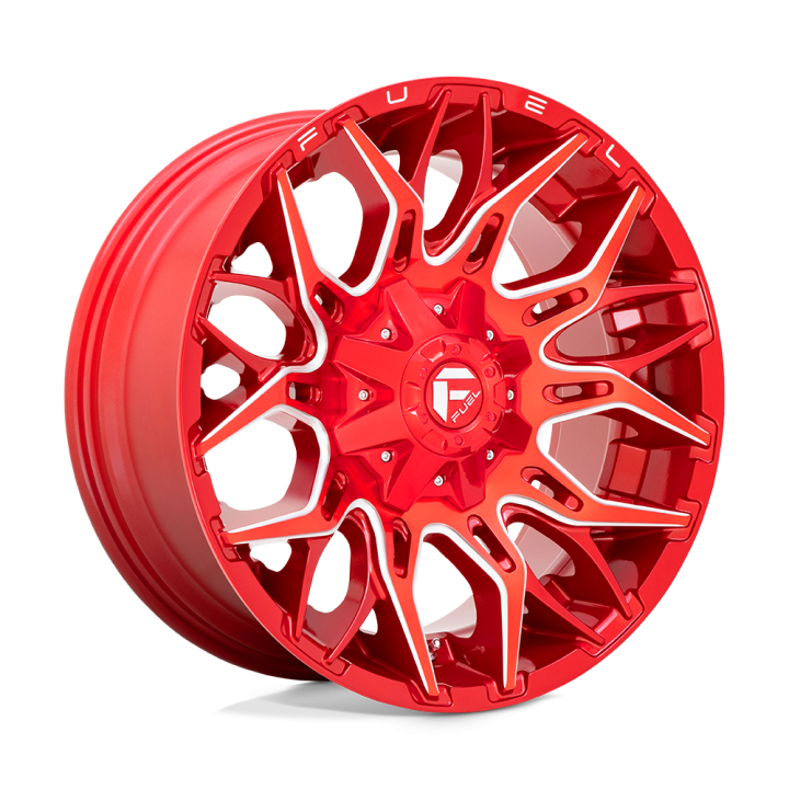 Fuel TWITCH alloy wheel Candy Red Milled 9.0x20 ET1 8x180