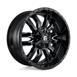 Fuel SLEDGE alloy wheel Gloss Black Milled 10.0x22 ET10 8x180