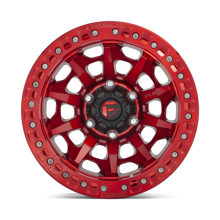Fuel COVERT BEADLOCK alloy wheel Candy Red 9.0x17 ET-15 6x139.7 - view 2