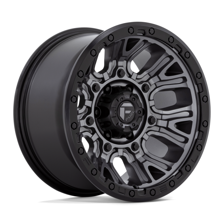 Fuel TRACTION alloy wheel Matte Gunmetal With Black Ring 9.0x17 ET-12 6x139.7