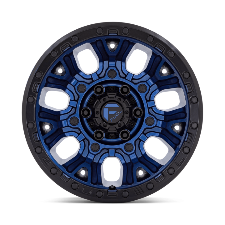 Fuel TRACTION alloy wheel Dark Blue With Black Ring 9.0x17 ET-12 6x139.7 - view 3