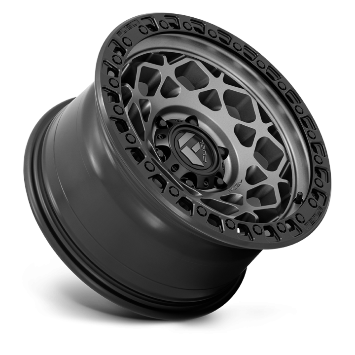 Fuel UNIT alloy wheel Gunmetal With Matte Black Ring 9.0x17 ET-12 6x139.7 - view 3