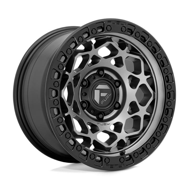 Fuel UNIT alloy wheel Gunmetal With Matte Black Ring 9.0x17 ET1 6x139.7
