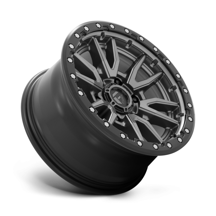 Fuel REBEL alloy wheel Matte Gun Metal Black Bead Ring 8.0x16 ET1 6x139.7 - view 3