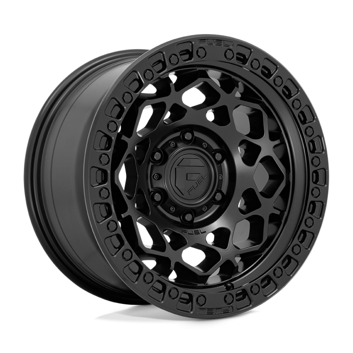 Fuel UNIT alloy wheel Matte Black With Matte Black Ring 9.0x17 ET1 6x139.7
