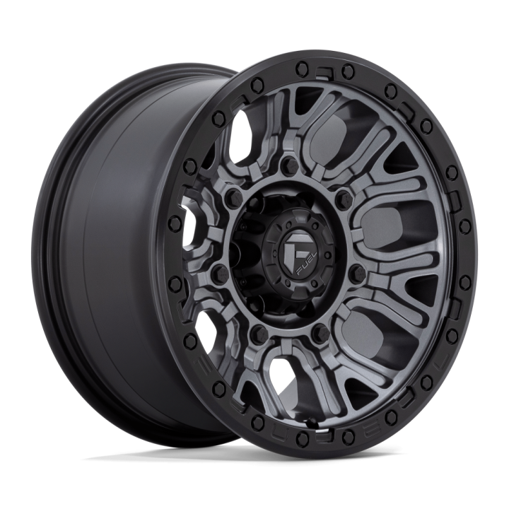 Fuel TRACTION alloy wheel Matte Gunmetal With Black Ring 9.0x17 ET1 6x139.7