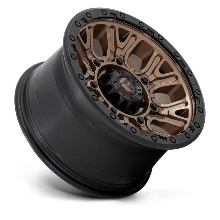 Fuel TRACTION alloy wheel Matte Bronze With Black Ring 9.0x17 ET1 6x139.7 - view 2
