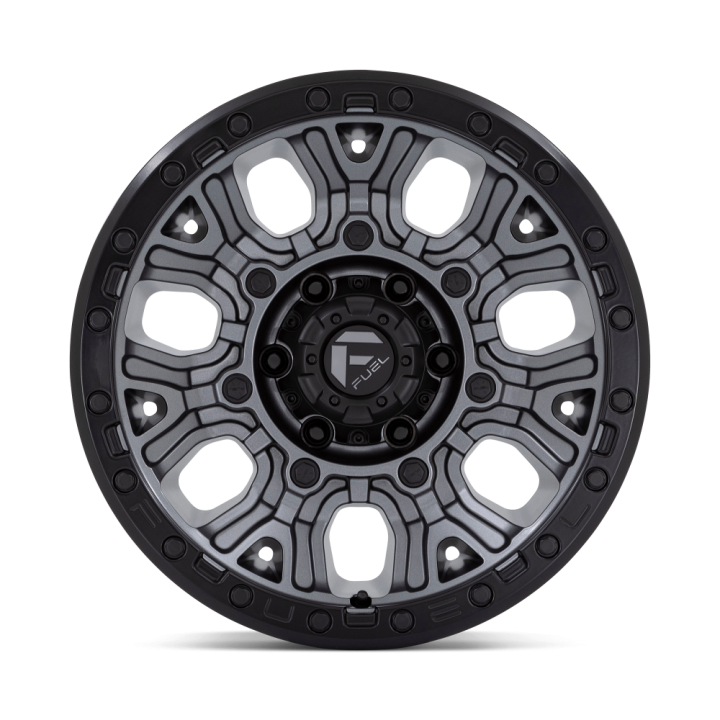 Fuel TRACTION alloy wheel Matte Gunmetal With Black Ring 9.0x17 ET1 6x139.7 - view 2