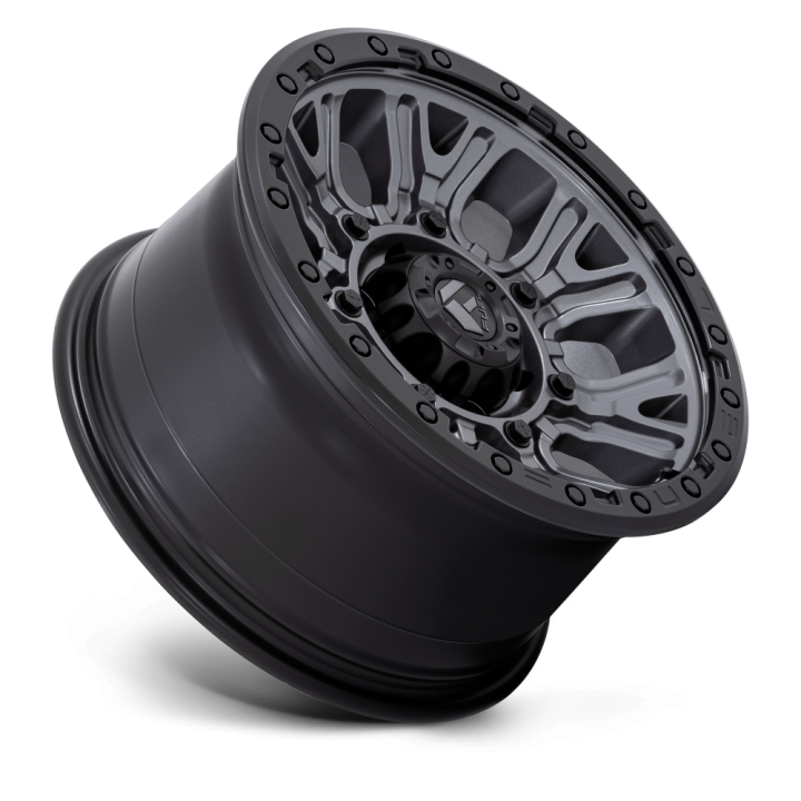 Fuel TRACTION alloy wheel Matte Gunmetal With Black Ring 9.0x17 ET1 6x139.7 - view 3