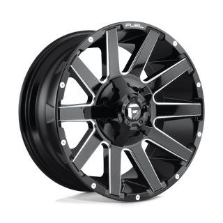Fuel CONTRA alloy wheel Gloss Black Milled 9.0x20 ET20 8x170