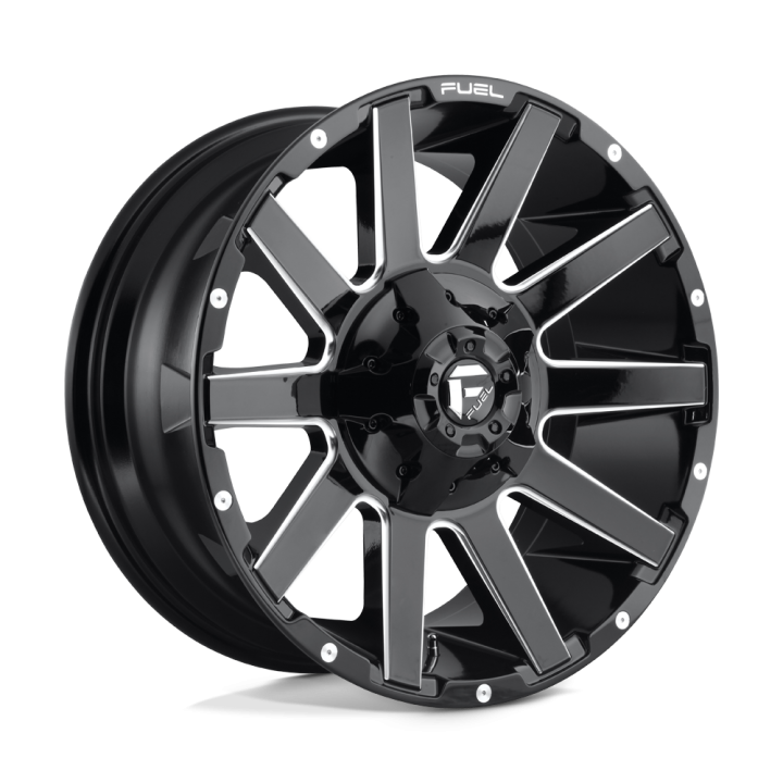 Fuel CONTRA alloy wheel Gloss Black Milled 9.0x20 ET20 8x170