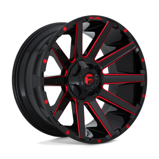 Fuel CONTRA alloy wheel Gloss Black Red Tinted Clear 9.0x20 ET20 8x170