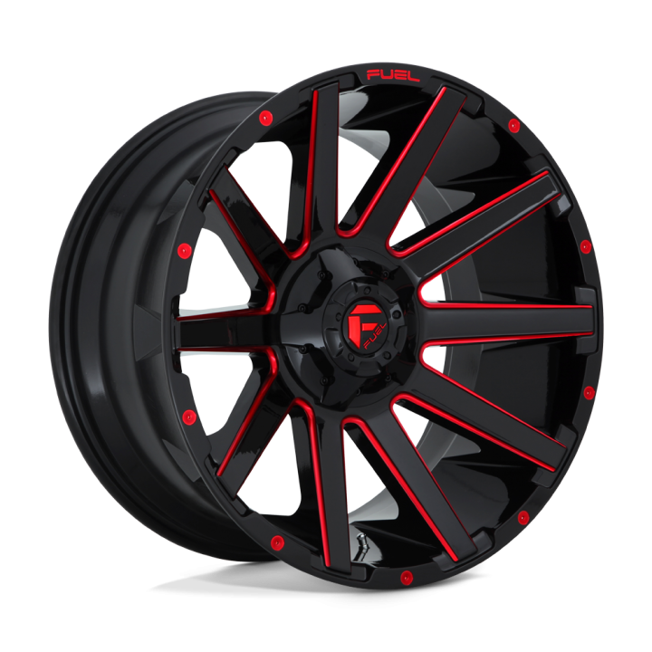 Fuel CONTRA alloy wheel Gloss Black Red Tinted Clear 9.0x20 ET20 8x170