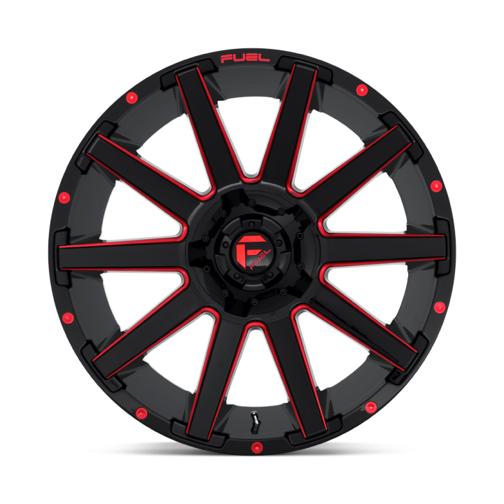 Fuel CONTRA alloy wheel Gloss Black Red Tinted Clear 9.0x20 ET20 8x170 - view 2