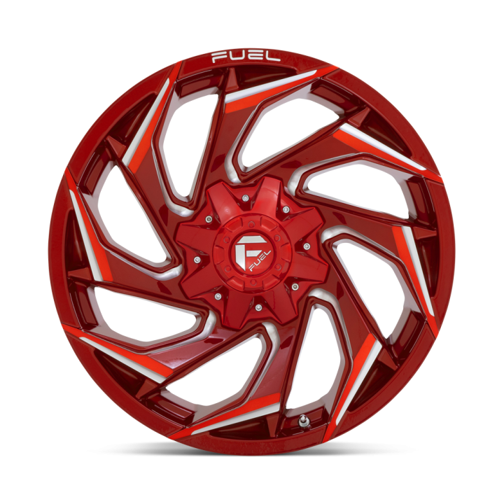 Fuel REACTION alloy wheel Candy Red Milled 9.0x20 ET20 8x170 - view 3