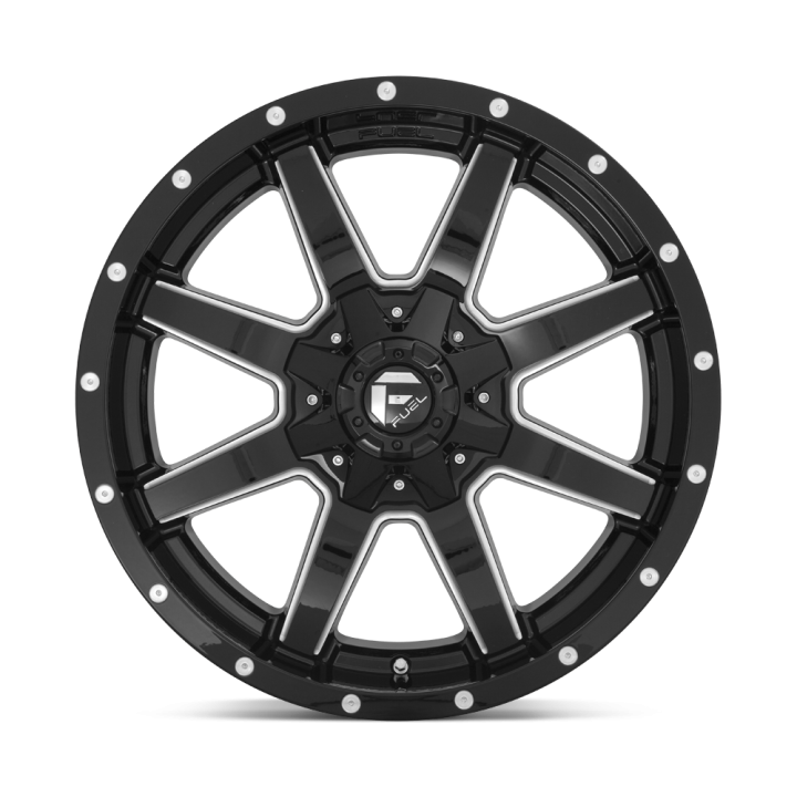 Fuel MAVERICK alloy wheel Gloss Black Milled 9.0x18 ET1 8x170 - view 3