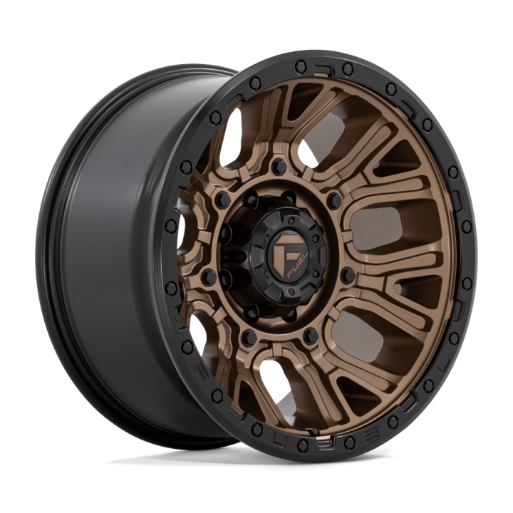 Fuel TRACTION alloy wheel Matte Bronze With Black Ring 10.0x20 ET-18 8x170
