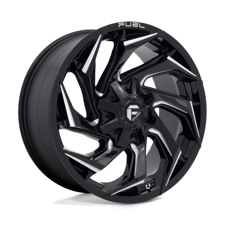 Fuel REACTION alloy wheel Gloss Black Milled 9.0x20 ET20 8x170