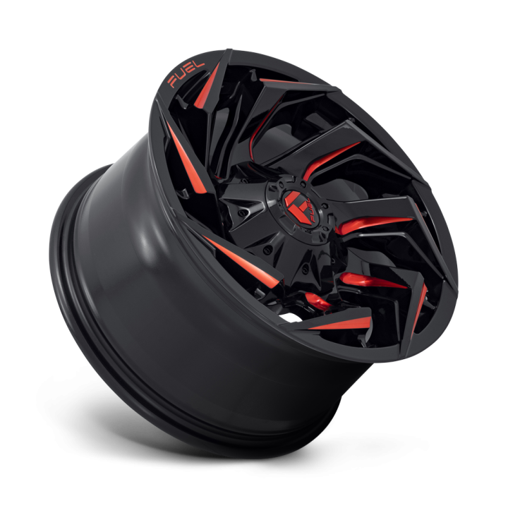Fuel REACTION alloy wheel Gloss Black Milled With Red Tint 10.0x20 ET-18 8x170 - view 2
