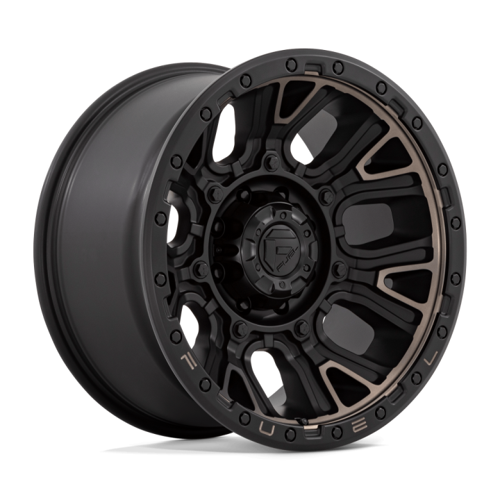 Fuel TRACTION alloy wheel Matte Black With Double Dark Tint 10.0x20 ET-18 8x170