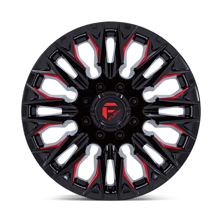 Fuel FLAME alloy wheel Gloss Black Milled With Candy Red 9.0x20 ET1 8x170 - view 3