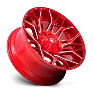 Fuel TWITCH alloy wheel Candy Red Milled 10.0x22 ET-18 8x170 - view 2