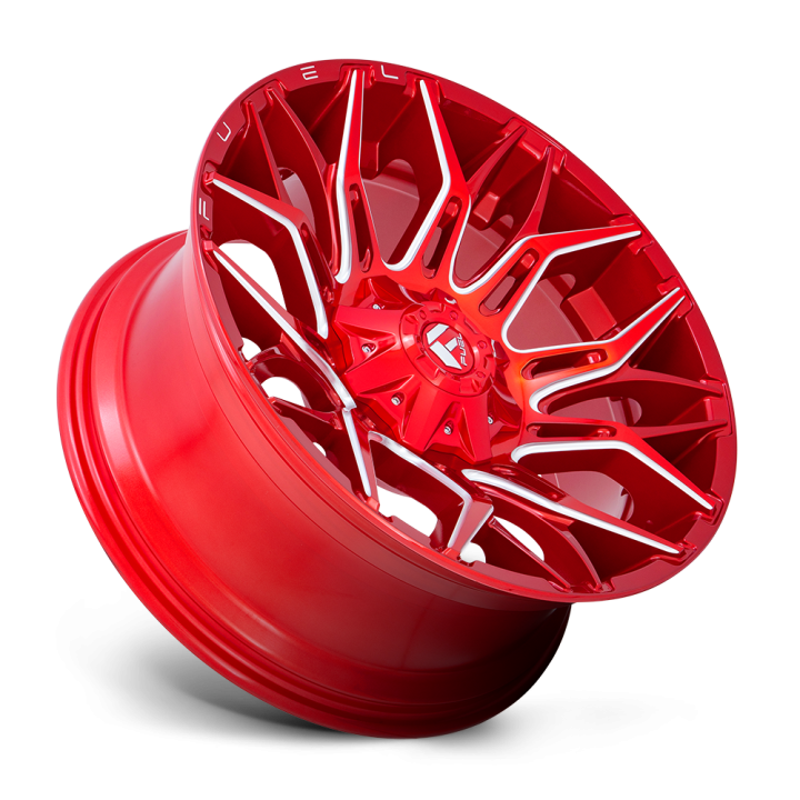 Fuel TWITCH alloy wheel Candy Red Milled 10.0x22 ET-18 8x170 - view 2