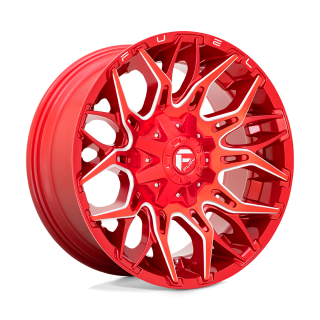 Fuel TWITCH alloy wheel Candy Red Milled 10.0x20 ET-18 8x170