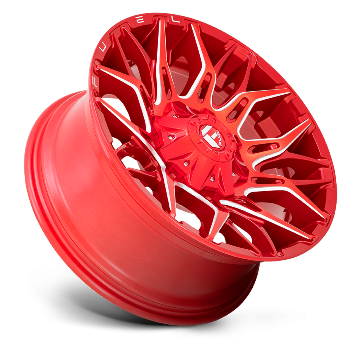 Fuel TWITCH alloy wheel Candy Red Milled 10.0x20 ET-18 8x170 - view 2