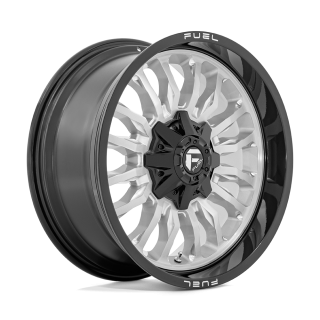 Fuel ARC alloy wheel Silver Brushed Face With Milled Black Lip 9.0x20 ET1 8x170