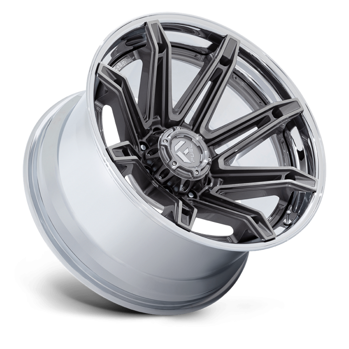 Fuel BRAWL alloy wheel Platinum With Chrome Lip 10.0x20 ET-18 8x170 - view 2
