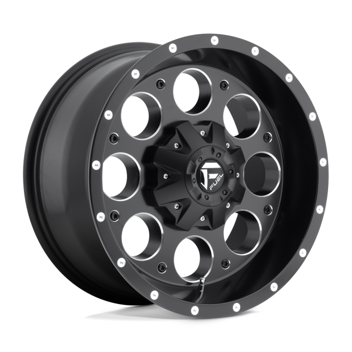 Fuel REVOLVER alloy wheel Matte Black Milled 9.0x17 ET1 6x139.7
