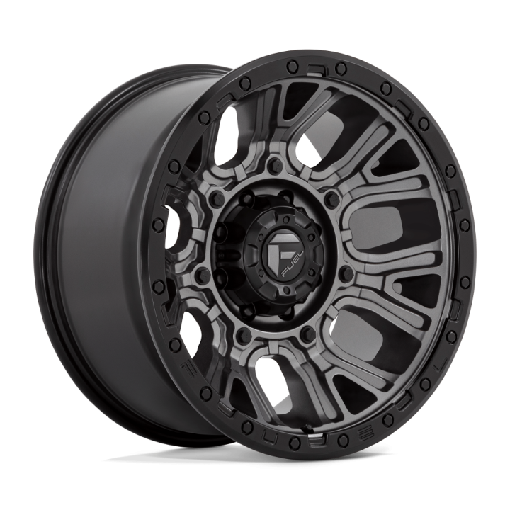 Fuel TRACTION alloy wheel Matte Gunmetal With Black Ring 10.0x20 ET-18 8x170
