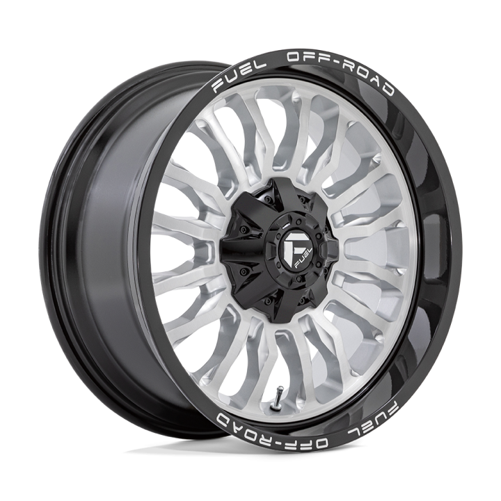 Fuel ARC alloy wheel Silver Brushed Face With Milled Black Lip 10.0x22 ET-18 8x170