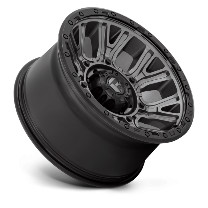 Fuel TRACTION alloy wheel Matte Gunmetal With Black Ring 10.0x20 ET-18 8x170 - view 3